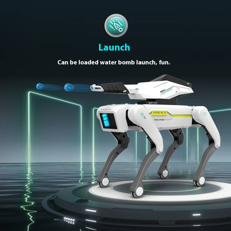 AI Smart Robothund - Stemmekontroll og programmerbart kjæledyr med realistiske bevegelser, app-fjernkontroll for barn og voksne_voghion.com
