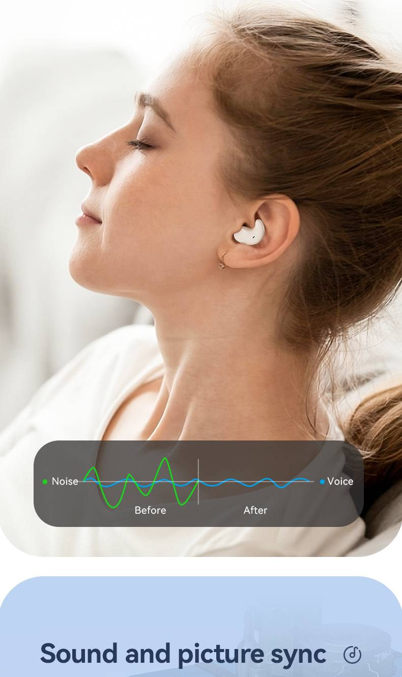 Wireless TWS Earbuds M51 - Sleep Earphones With 6 Hours Playtime, HD Display, Clear Calls, And Dual Ear Sync_voghion.com