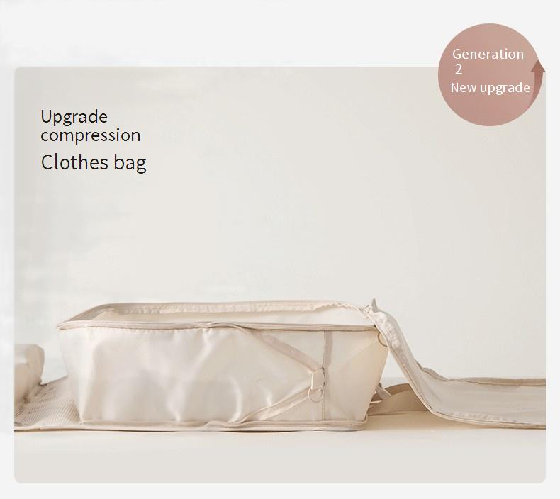 7-in-1 Travel Compression Packing Cubes Set - Hanging & Foldable Organizer For Clothes, Underwear, Shoes_voghion.com