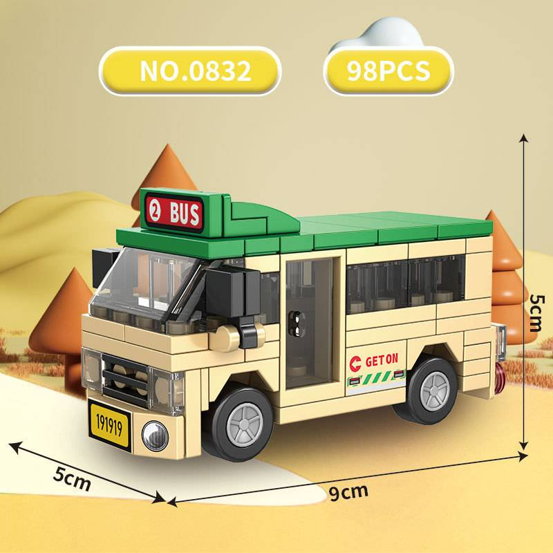 Compatible With Lego Toy Building Blocks City Transportation, Cartoon Car Assembly Engineering Car Toys Male Puzzle Model Building Blocks_voghion.com