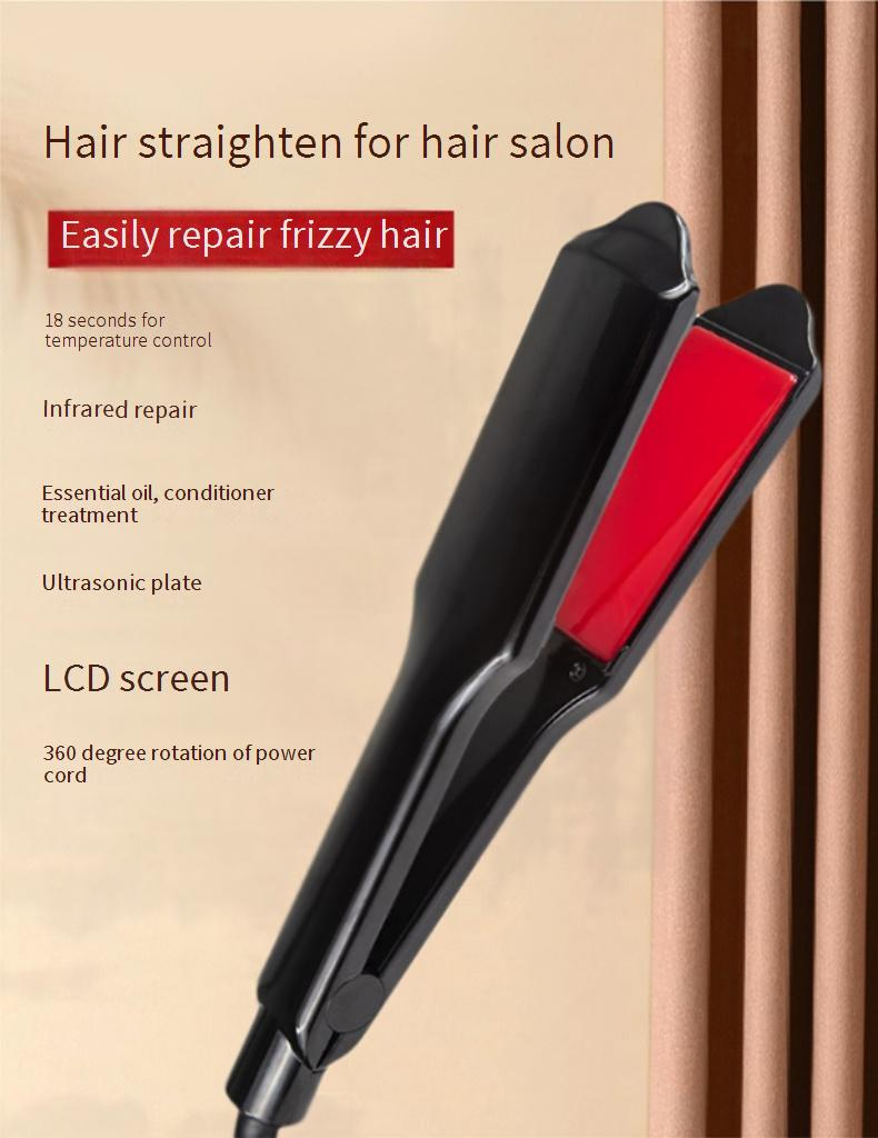 Piastra per capelli professionale a infrarossi con piastre in ceramica tormalina - 15 impostazioni di temperatura regolabili per una lisciatura di qualità professionale_voghion.com