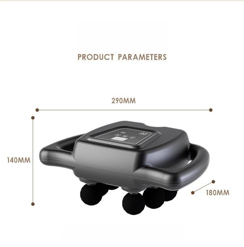 Professional 16-Head Percussion Massage Gun - Deep Tissue Muscle Relief With Copper Motor, LCD Screen & 5 Speed Levels For Athletes & Home Use_voghion.com