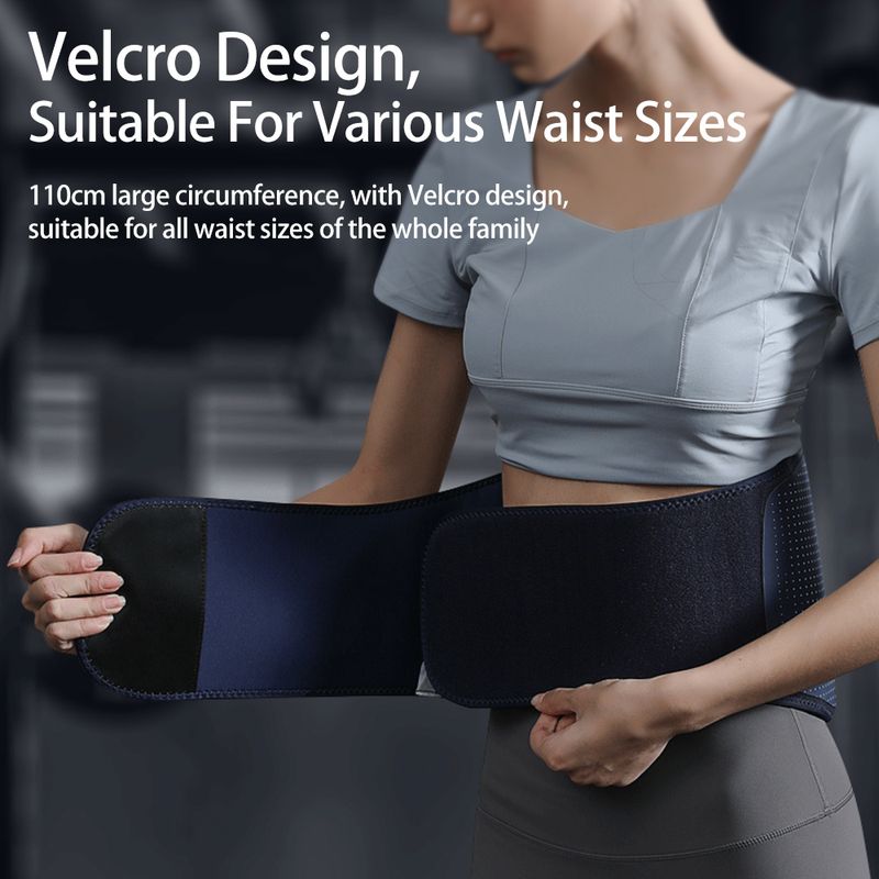 Elektrisches Heizmassagegerät mit Vibration, heiße Kompresse, Lendenwirbelstütze, Gürtel, Taillenmassage, Rückenstütze, Entspannung, Durchblutung_voghion.com