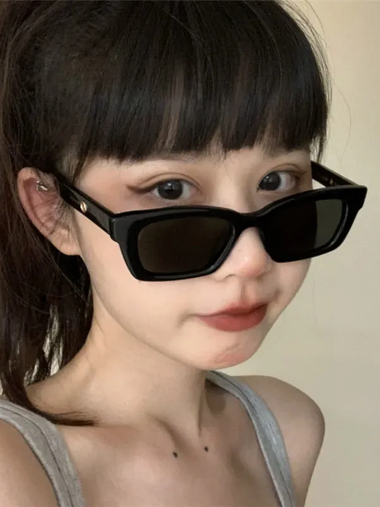 Retro-Sonnenbrille im Bandy-Stil für Damen und Herren, modisch im europäischen und amerikanischen Stil, Netzrot, UV-Schutz_voghion.com