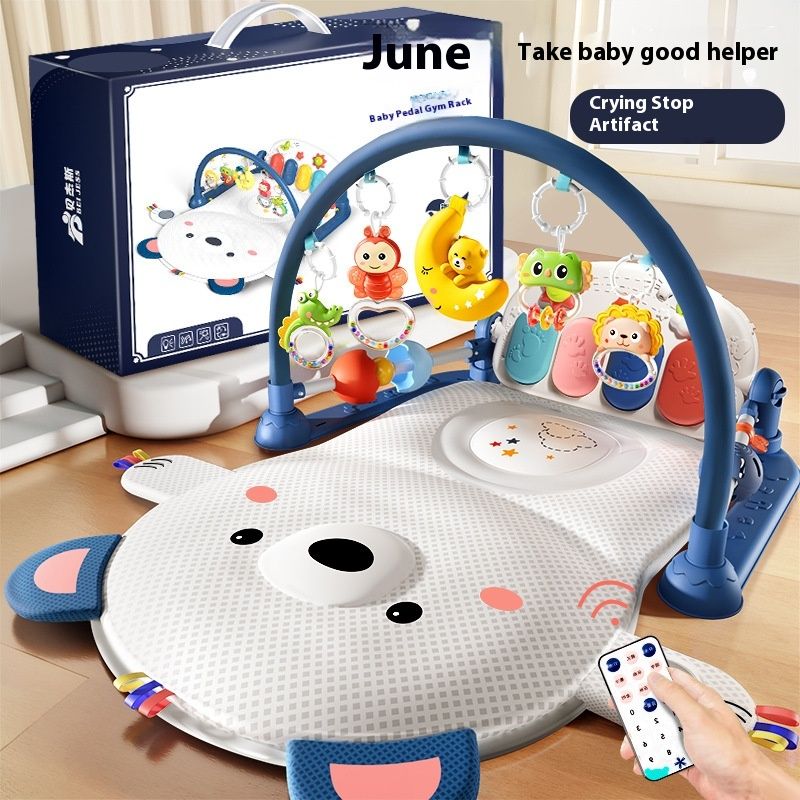 Pianoforte per bambini Telaio fitness per neonati Giocattoli per neonati Puzzle Educazione precoce Multifunzionale Musica Tappetino per gattonare Regalo_voghion.com