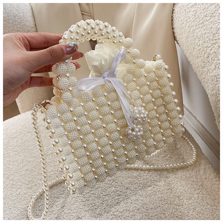 Little Fairy Bag New 2024 European And American Fashion Beaded Weaving Handbag Ladies' Crossbody Bag Shoulder Bag_voghion.com