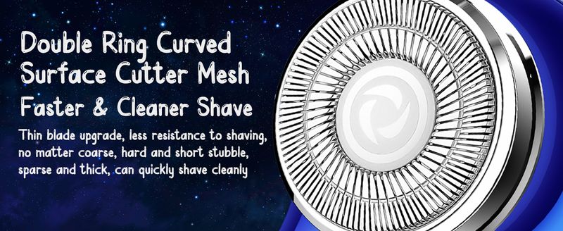 USB-C Rechargeable Mini Shaver - Battery Display & Lightweight_voghion.com