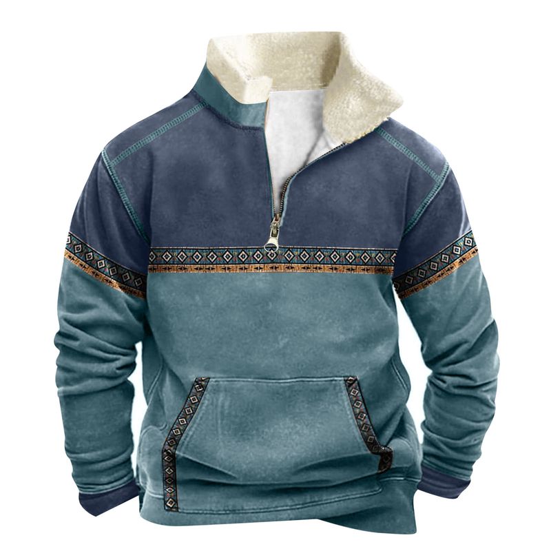 Suitable For All Seasons New Arrival Expansion D045 Men's Long Sleeve Button Cardigan Printed Casual Fashion Trend Jacket_voghion.com