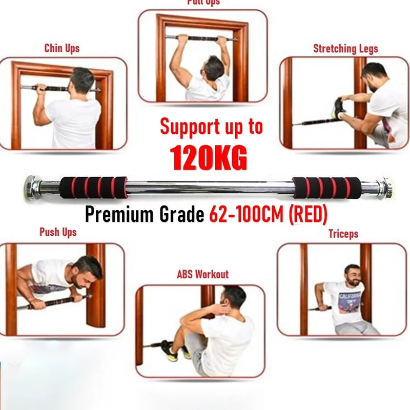 Sklep z kosmetykami Duty Top Heavy Pull Door Way Gym Drążek do podciągania Doorway Exercise Fiess Workout (klasa premium 62 cm do 100 cm)_voghion.com