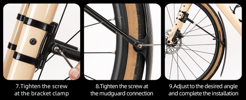 Garde-boue de vélo ROCKBROS, disponible pour l'avant et l'arrière, avec fixation rapide, adapté aux roues de 27,5 pouces_voghion.com