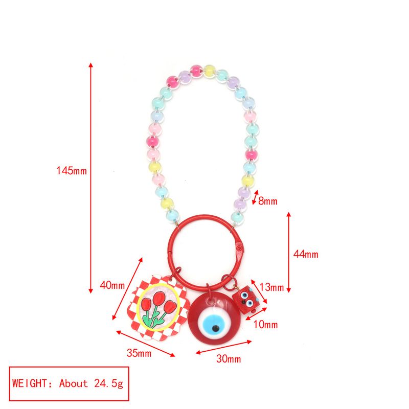 Neuer DIY-Handyketten-Schlüsselanhänger, europäischer, amerikanischer und türkischer Auto-Schlüsselanhänger mit blauem Auge._voghion.com