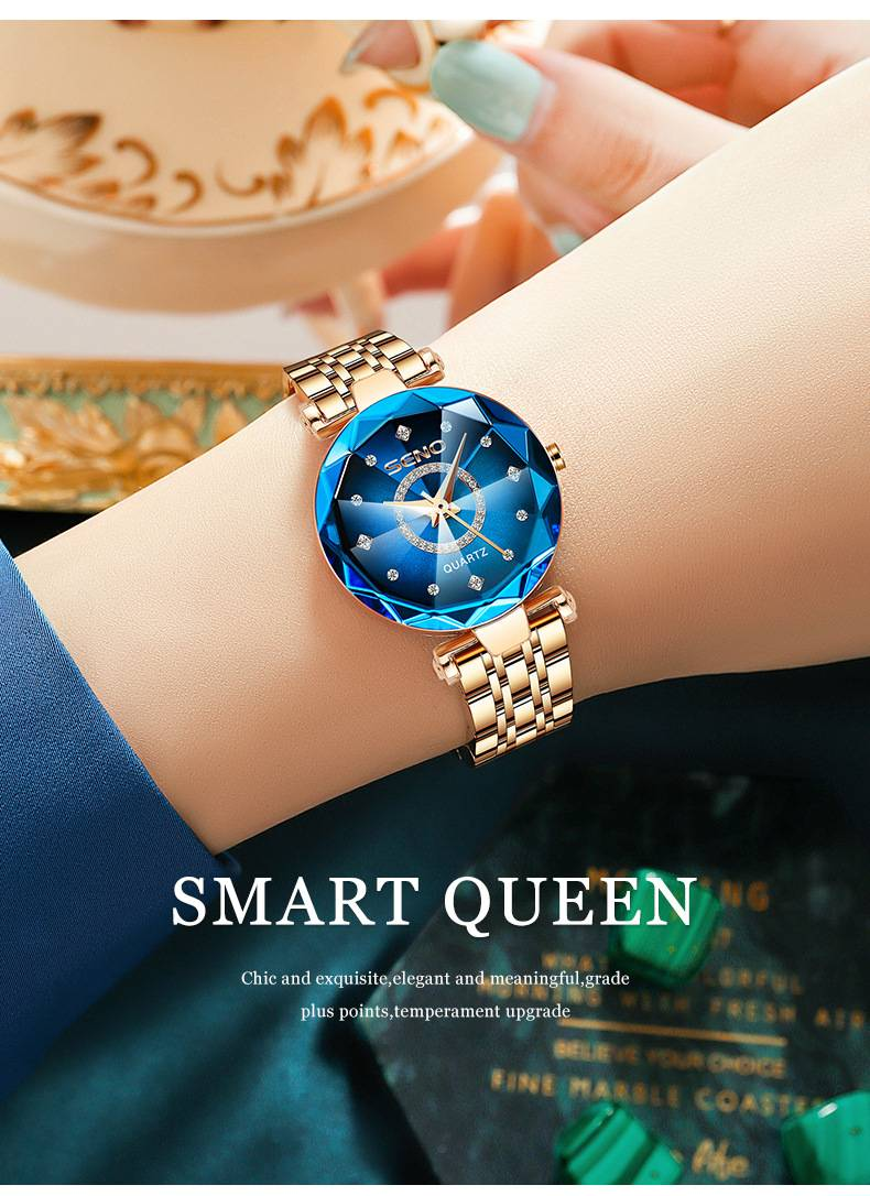 Women Watches Ladies Waterproof Stainless Steel Analogue Wrist Watch Elegant Diamond Quartz Watch for Women Ladies Girls Mothers Day Gifts_voghion.com