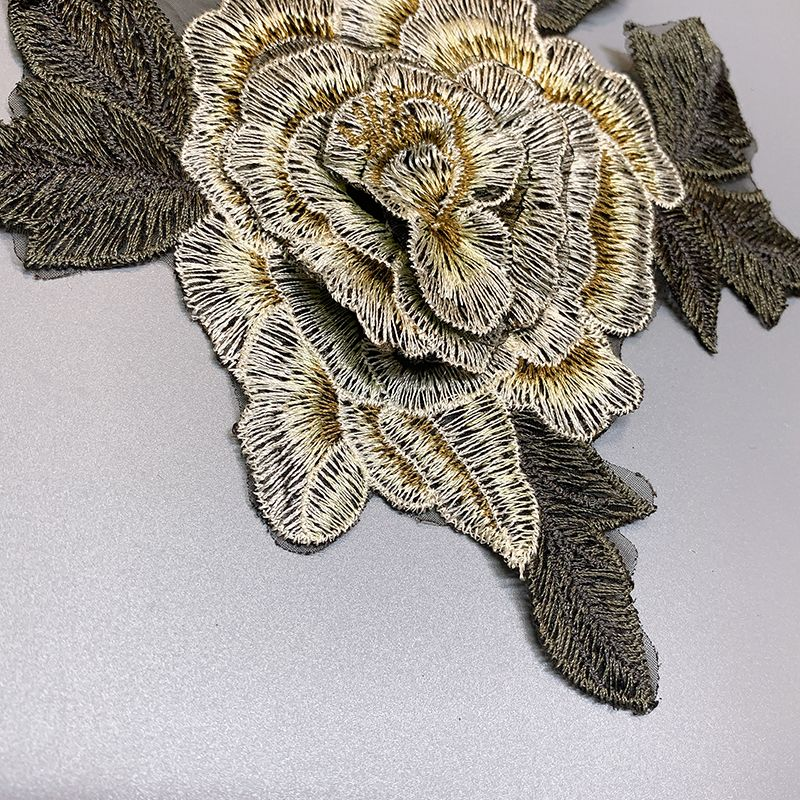 Embroidered flower patch cloth patch garment T-shirt cheongsam decoration patch embroidered garment accessories lace_voghion.com