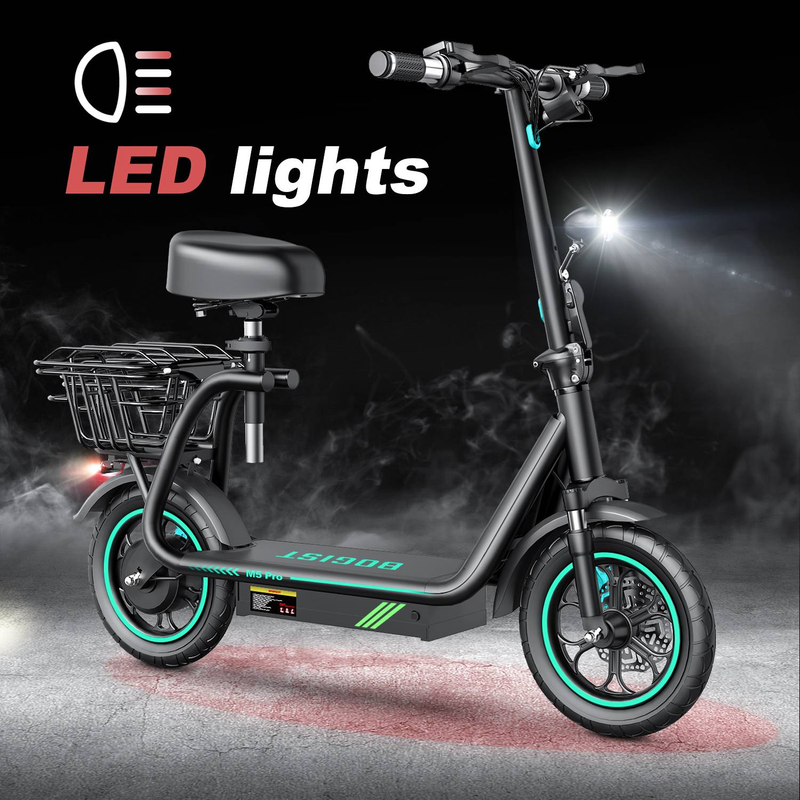BOGIST M5 Pro-S Elektrický skútr s 500W motorovým sedlem (780W špičkový), 48V 13Ah baterie, maximální rychlost 42km/h, dojezd 45km, kotoučová brzda_voghion.com