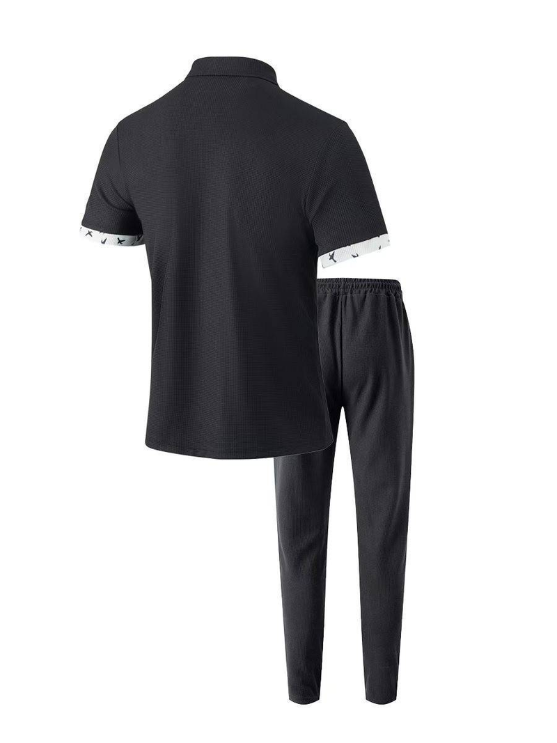 Summer Men's New Short-sleeved Trousers Two-piece Sports Fashion Leisure Suit_voghion.com