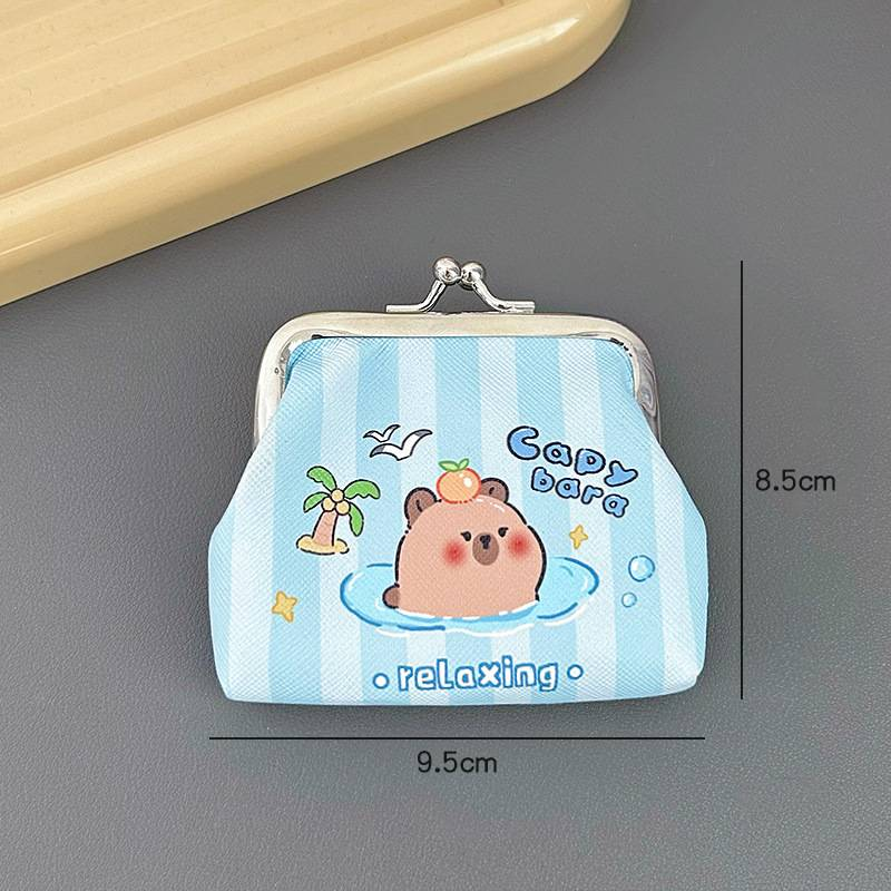 Kapi Bara Münzbörse, Sternjagd, Einsteckkarte, kleine Brieftasche, Schnalle, Absatz, PU-Leder, Kartenhalter, Mädchen, Herz, weich, kleine Schlüsseltasche_voghion.com