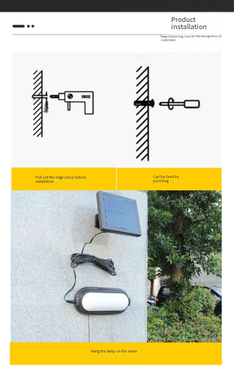 Solar Wall Light Outdoor, Waterproof Motion Sensor Light For Garden, Patio, Yard, Pathway - Super Bright LED, Energy Saving, Easy Installation_voghion.com