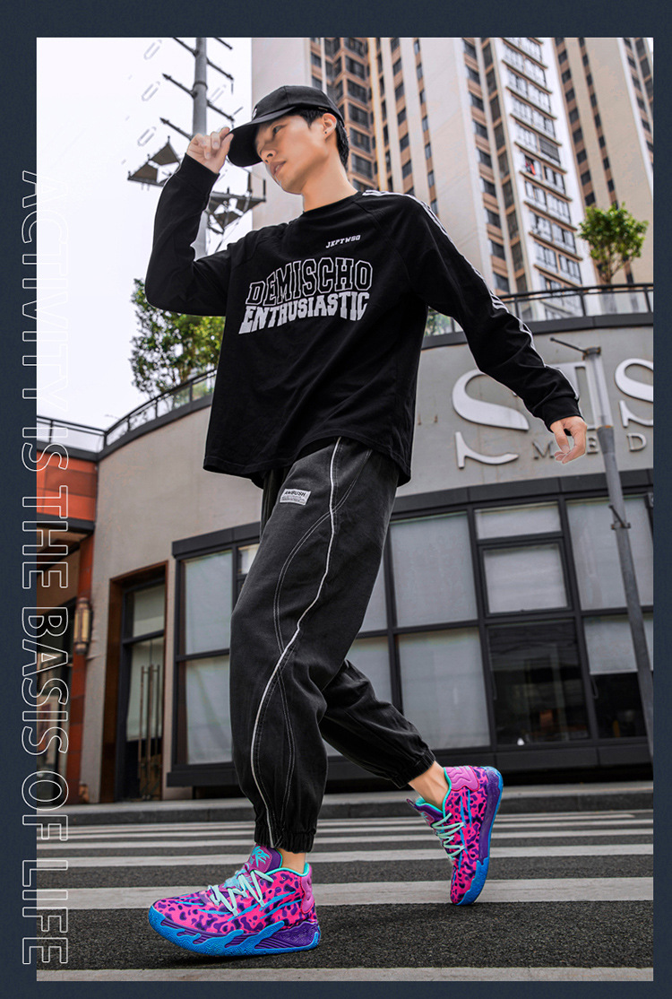 Zapatillas deportivas de baloncesto para estudiantes varones, prácticas zapatillas deportivas para niños con suelo de cemento que absorben los golpes, resistentes al desgaste y antideslizantes_voghion.com