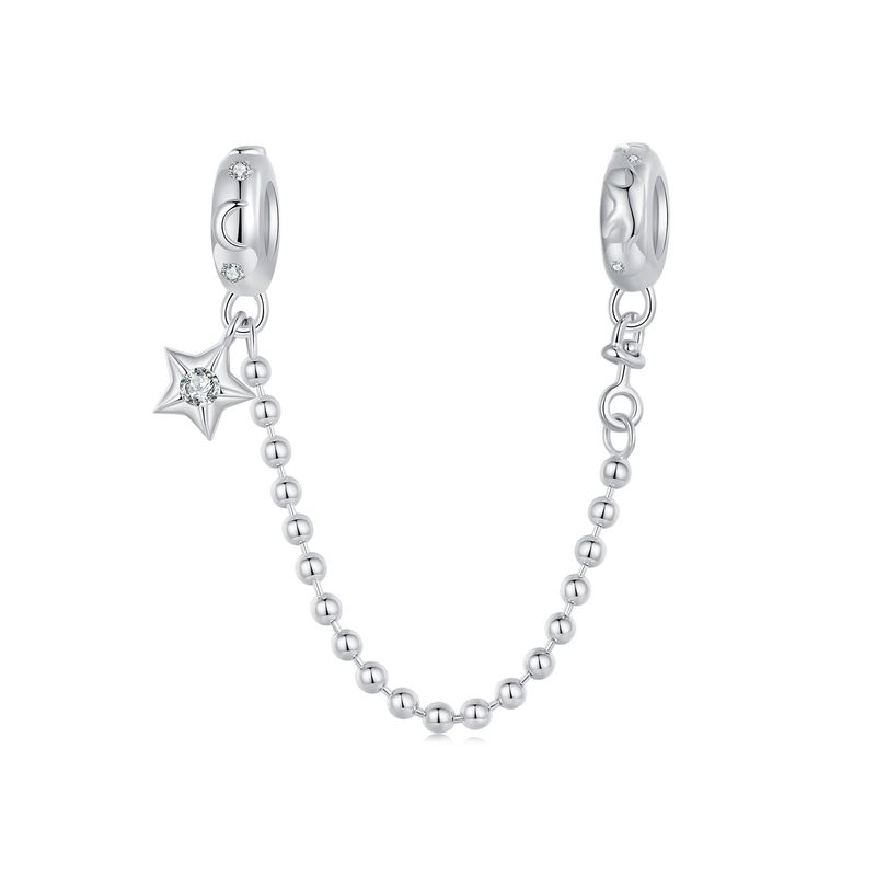 Star and Moon Beads Safety Chain Charm_voghion.com