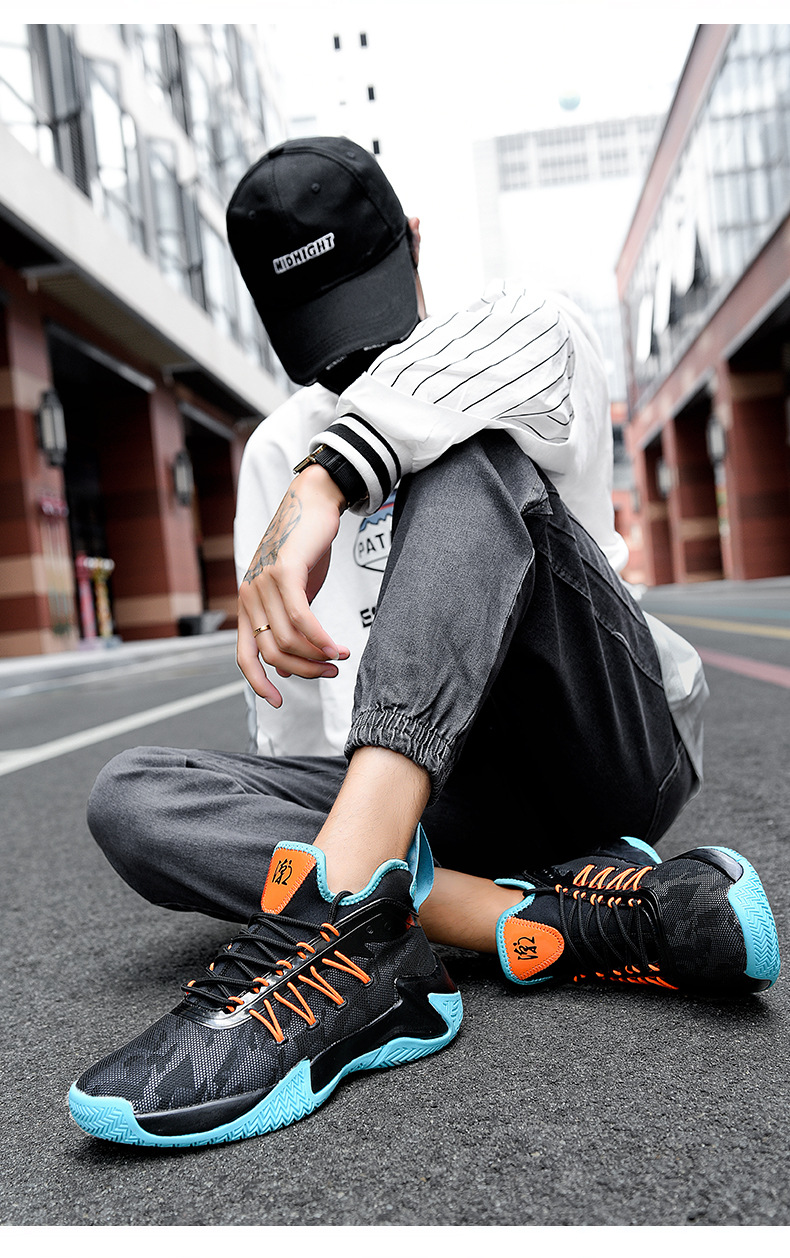 Men's shoes basketball shoes mesh surface breathable student running shoes soft soles sneakers low top non-slip sports shoes_voghion.com