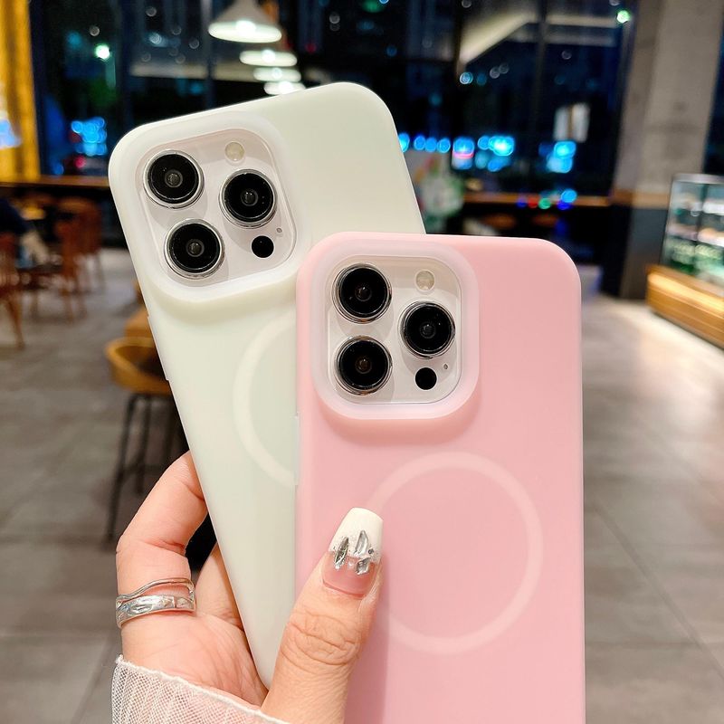 Inclusive Mobile Phone Case Ten Colors Optional Magnetic Charging Adapter Car Magnetic Bracket Suitable for iPhone 11/12/13/14/15 Pro/Plus/Pro Max_voghion.com