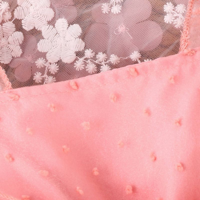 23 Korean version princess style girl jumpsuit, summer baby bubble sleeves, bow tie, mesh skirt hem, and jumpsuit_voghion.com