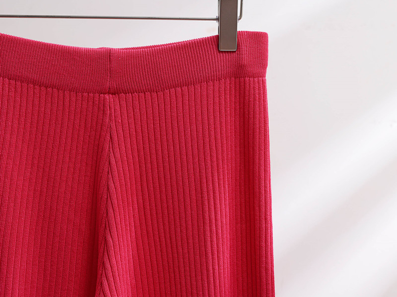 Abbigliamento da donna caldo maglione russo transfrontaliero a maniche lunghe completo di pantaloni lavorati a maglia per donna_voghion.com