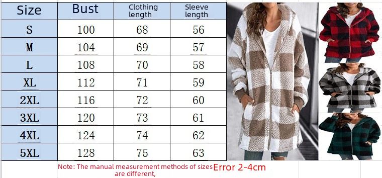 Manteau en peluche européen et américain pour femmes 2024 Nouveau manteau ample à manches longues à capuche avec fermeture éclair et poche_voghion.com