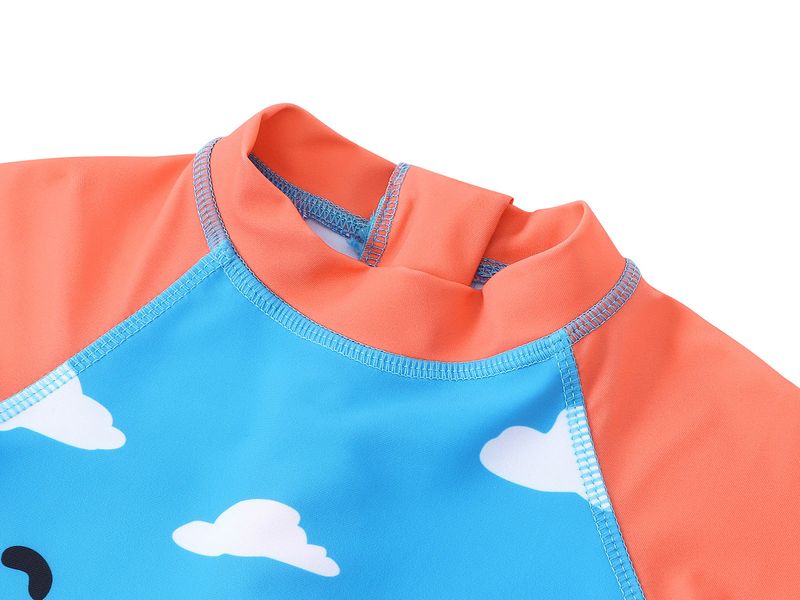 Traje de baño para madres e hijos, traje de baño de verano con estampado de dinosaurios para niños de Europa y América, traje de surf para niños, traje de baño de una pieza de manga corta_voghion.com