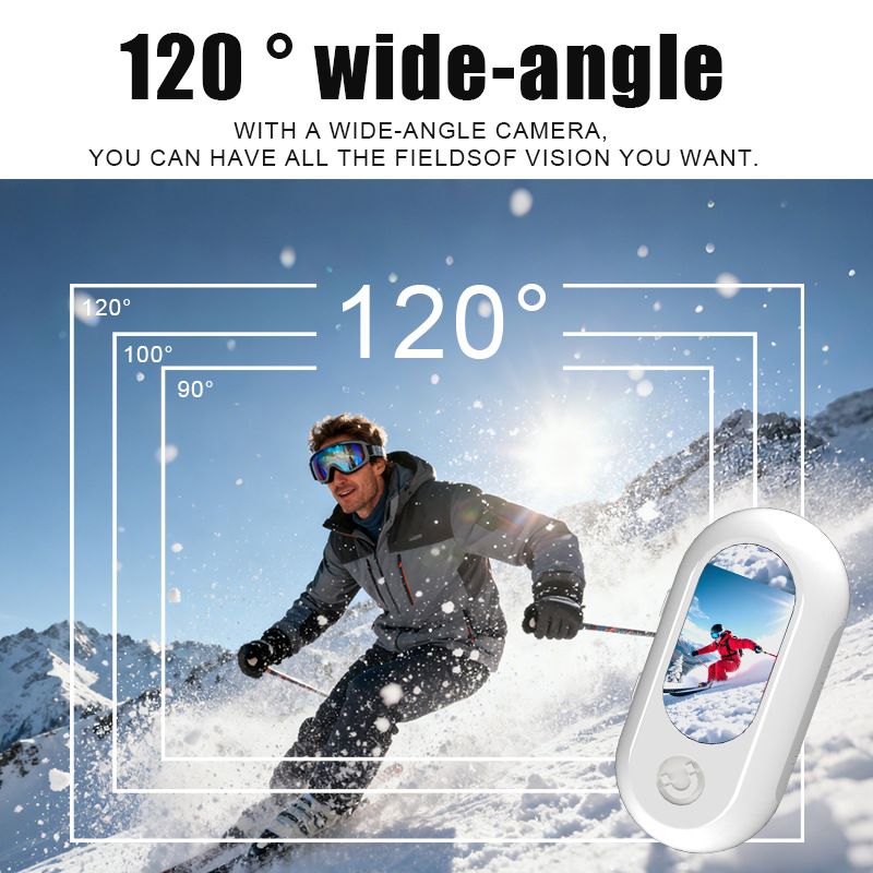 Nowa magnetyczna kamera HD do jazdy na rowerze na świeżym powietrzu, miniaturowa kamera studencka z kciukiem_voghion.com