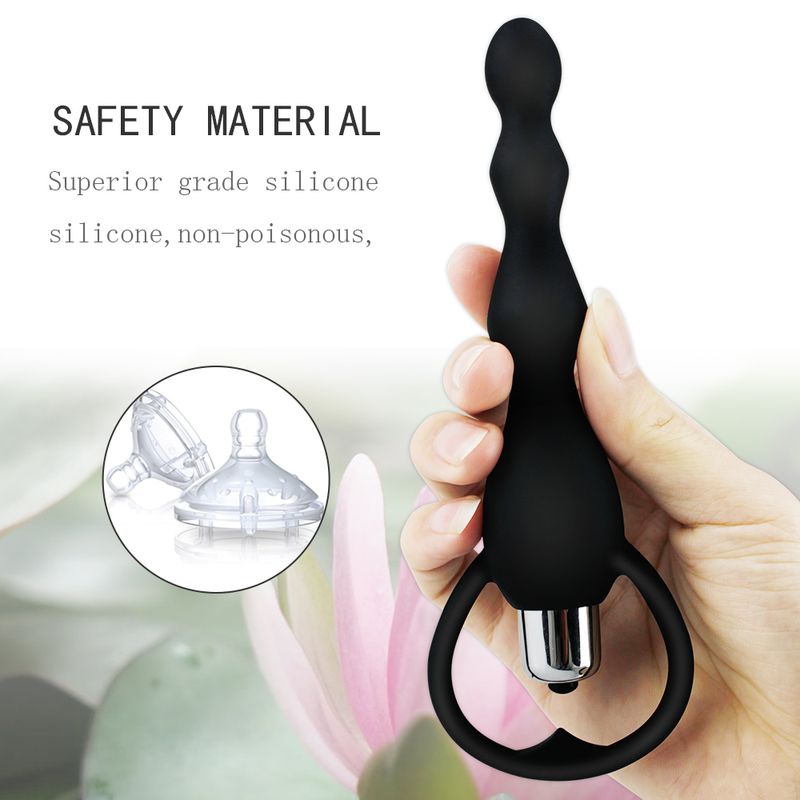 Anal Vibrator With Silicone Balls_voghion.com