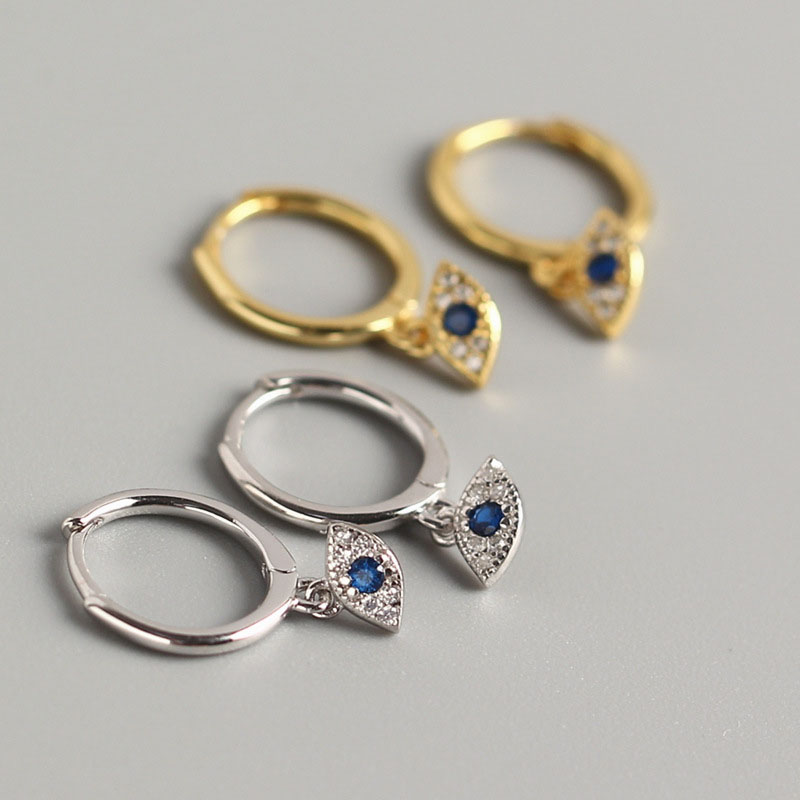 Sterling venus sier diabo eyeearrings para mulheres simples bonito zircão orelha fivela retro jóias atacado_voghion.com