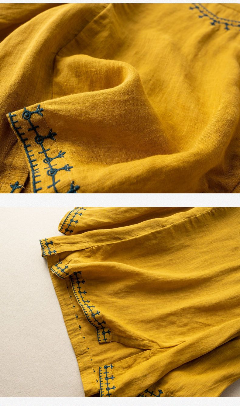 T-shirt ampia e sottile con design retrò artistico da donna_voghion.com