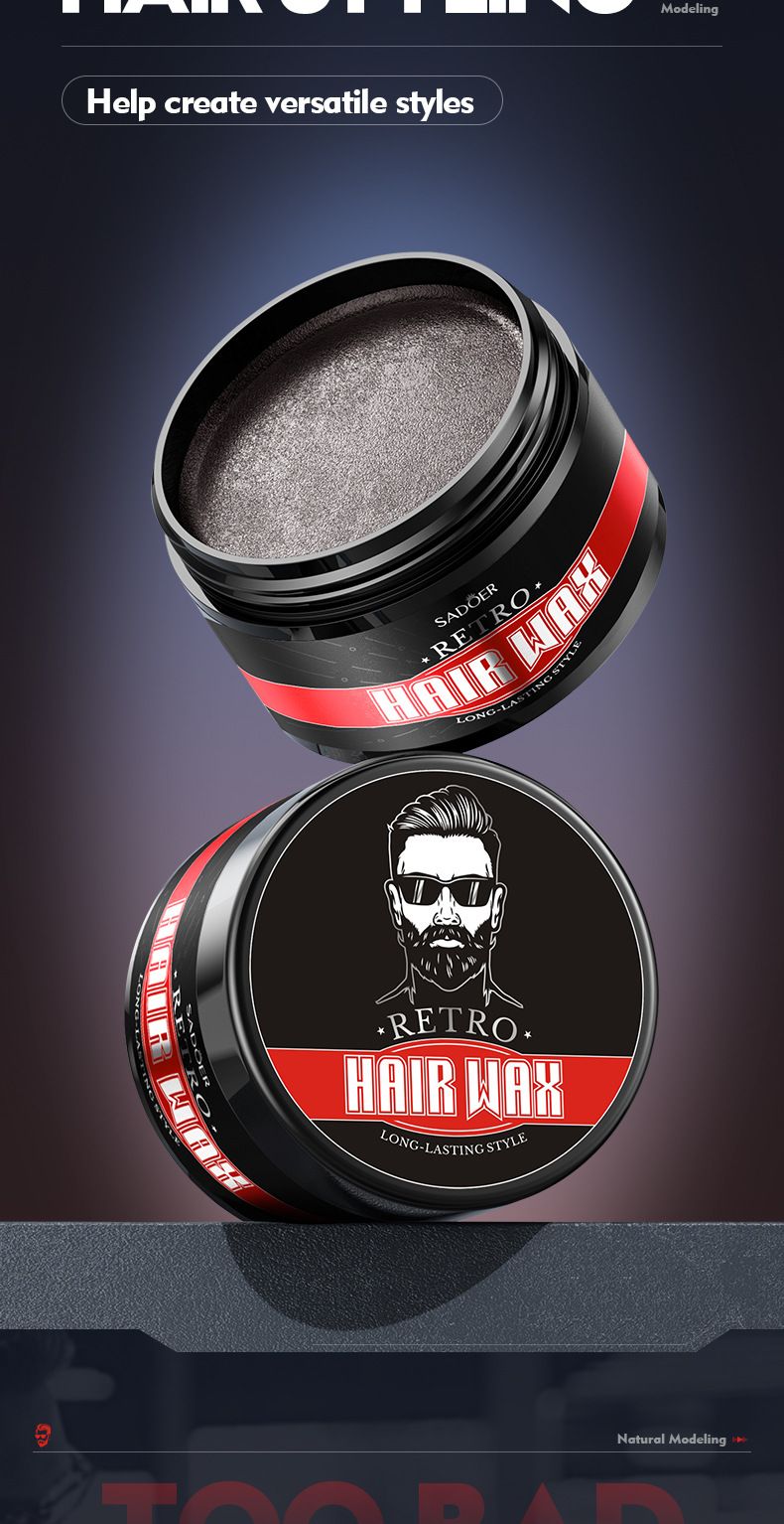 Full English Men's Wax SADOER Starker Halt Styling Natürlicher Volumengebender Haarton_voghion.com
