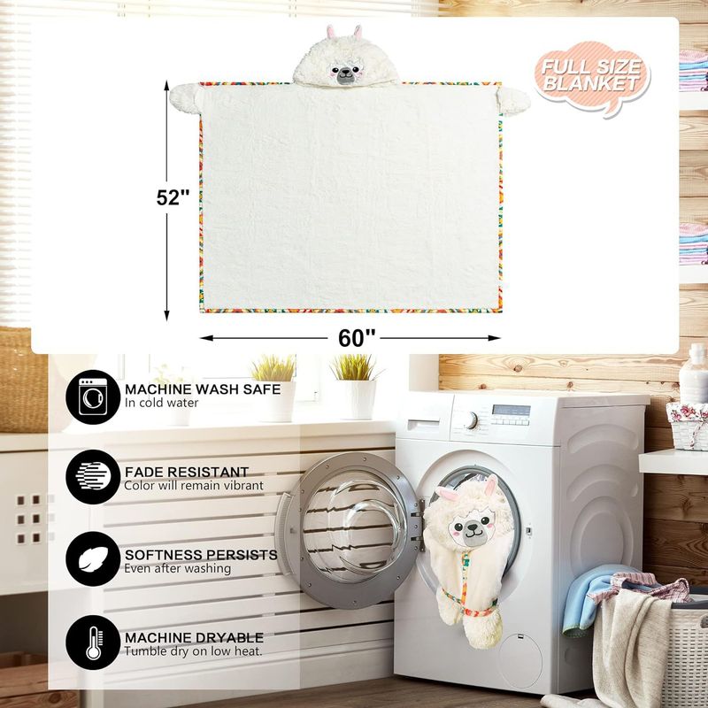 Damenbekleidung Niedliche lässige Homewear mit Kapuze, verdickter warmer Lammmantel, Flanell-Schal, mit Kapuze, Damen-Bademantel, Decke_voghion.com