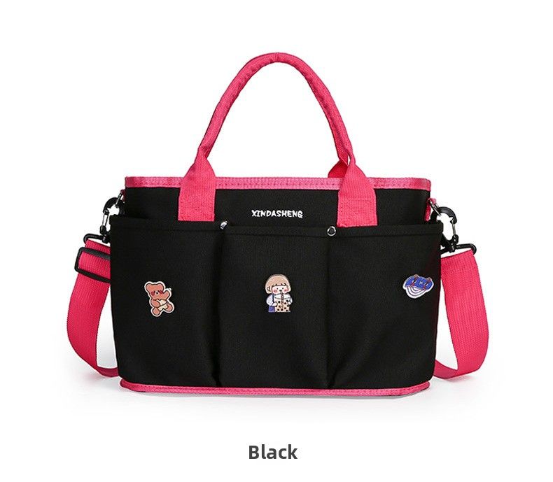 Borsa per mamma e bambino - Borsa a tracolla portatile, elegante e pratica, può contenere pannolini, salviette umidificate, articoli essenziali per la maternità_voghion.com
