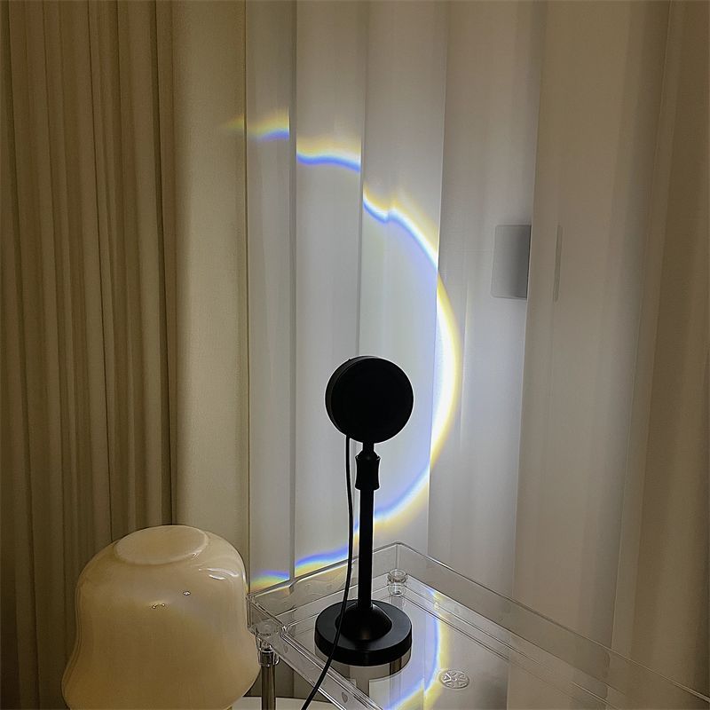 【Coleção de 40000 pessoas】 Ins minimalista lua projeção quarto internet famosa atmosfera arco-íris noite menina coração_voghion.com