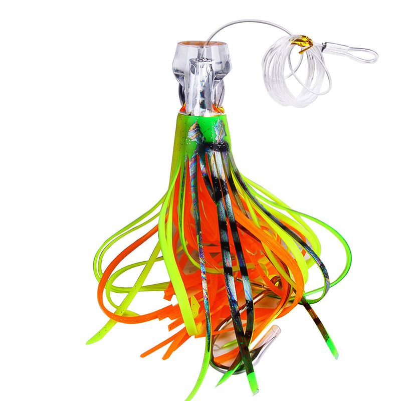 Trolling Soft 6 Colors 9inch Acrylic Octopus Bionic Boat Sea Fishing Lure Tuna Bait_voghion.com