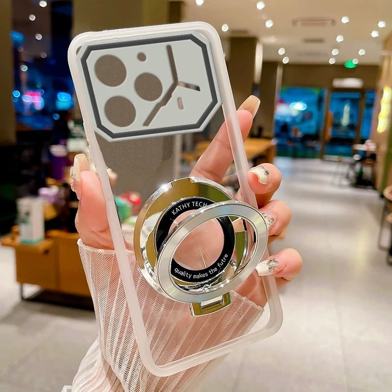 Per Tecno Pop 7 Pova 6 Pro Spark 20 10C 10 20C Go 2023 Custodia trasparente con supporto debole assorbente_voghion.com