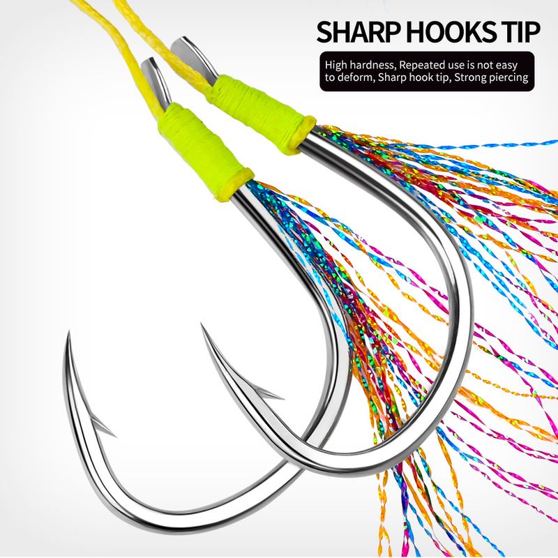 Large Sea Fishing Thickened Crooked Mouth Maruyo Single Bulk Iron Plate Fish Hook_voghion.com
