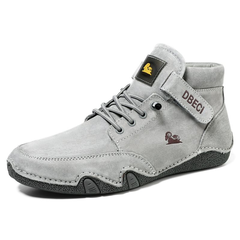 Oberschichtige Martin-Stiefel aus echtem Leder für Herren, High Top, Fleece gefüttert, warme Freizeitschuhe für Herren, Baumwollschuhe_voghion.com