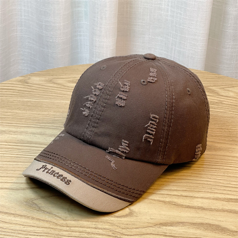 Ny vårskjøtebokstavbroderi Utslitt mote Allsidig baseball for menn og kvinner utendørs andetungehatt_voghion.com