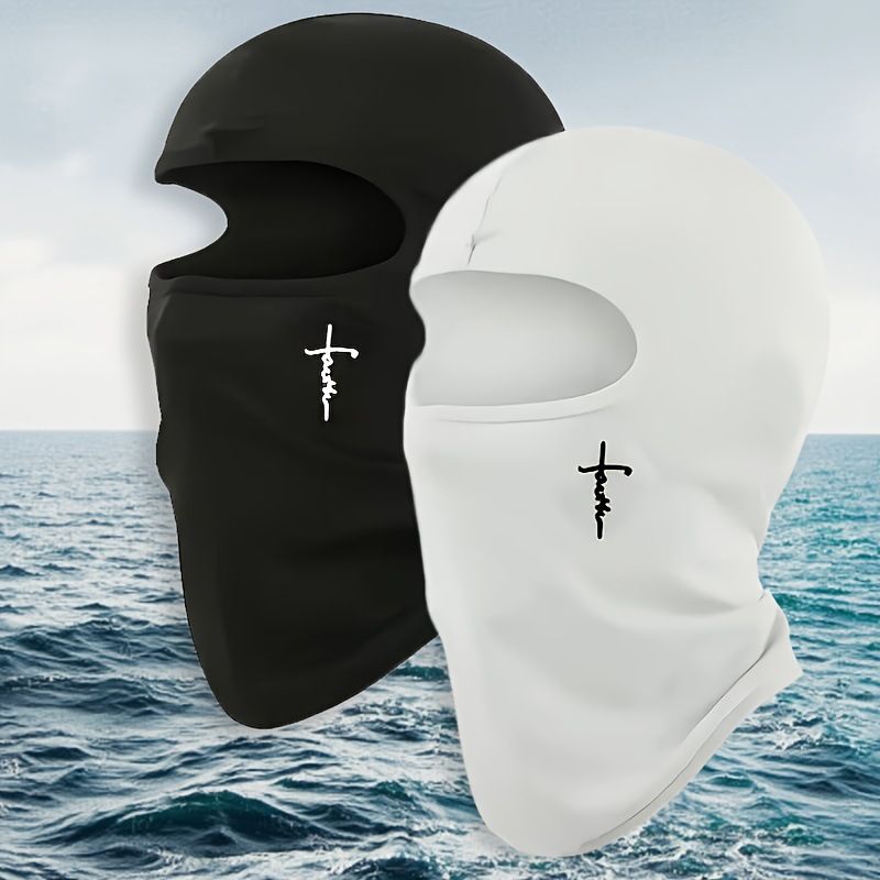 Custom Cycling Face Mask With Unique Patterns - Breathable & Lightweight For Men & Women - Black/White & Themed Designs (Snake, Heart, Moon)_voghion.com