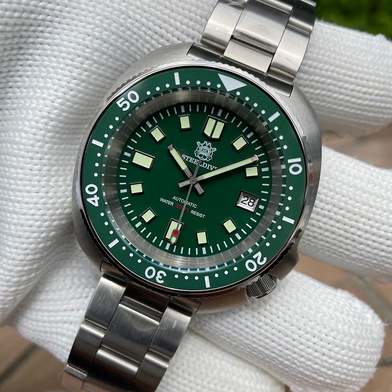 Nova chegada steeldive sd1974l relógio de mergulho mecânico safira cristal nh35 movt suíço luminoso 200m à prova dwaterproof água moda_voghion.com
