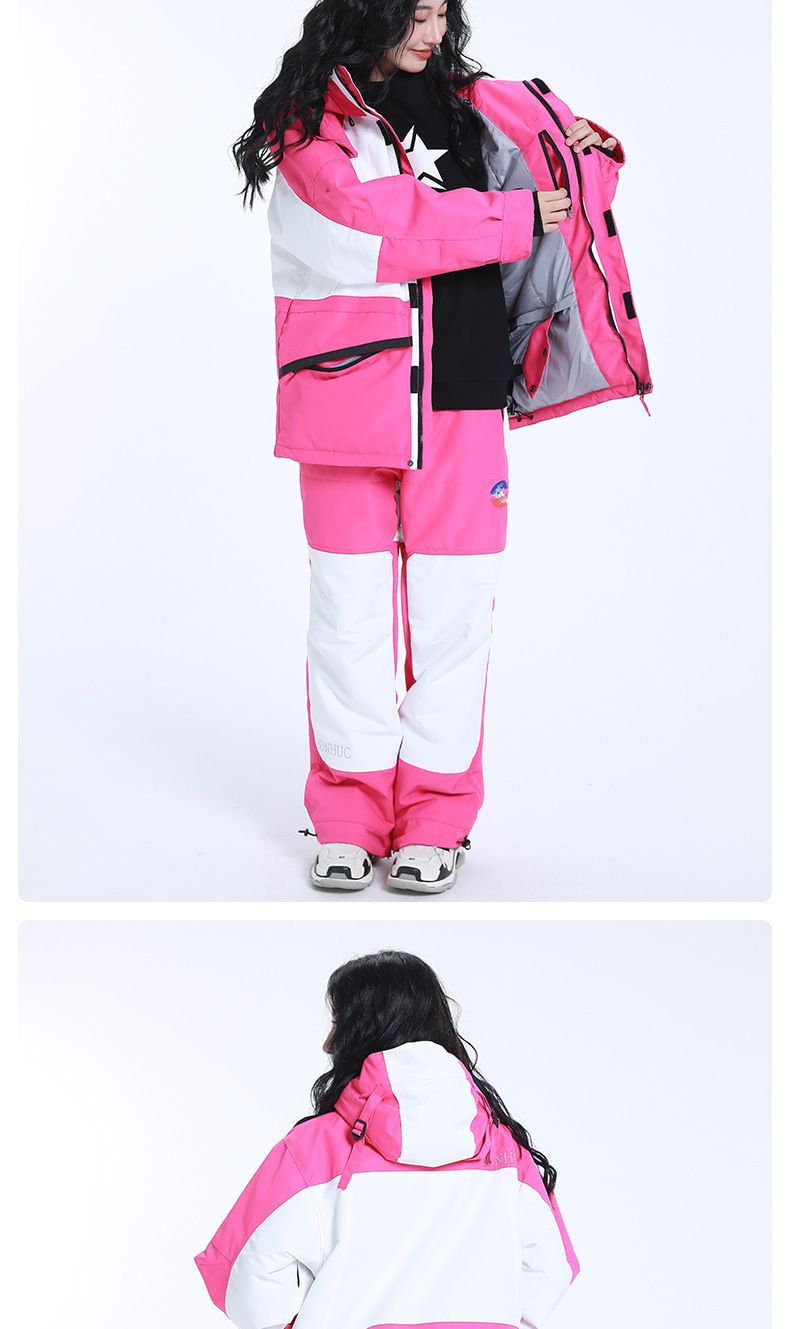 Professioneller Snowboard-Schneeanzug für Damen und Herren, Doppelboard, warm und dick, winddicht, wasserdicht, Outdoor-Skiausrüstung_voghion.com