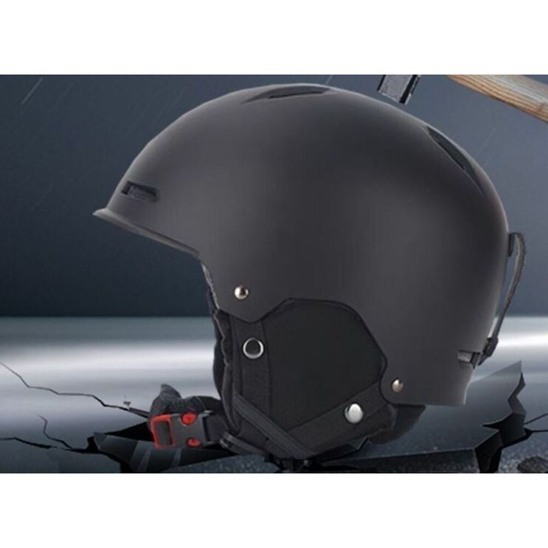 Capacete ajustável para esportes ao ar livre para adultos, quente, infantil, chapéu de esqui simples e duplo_voghion.com