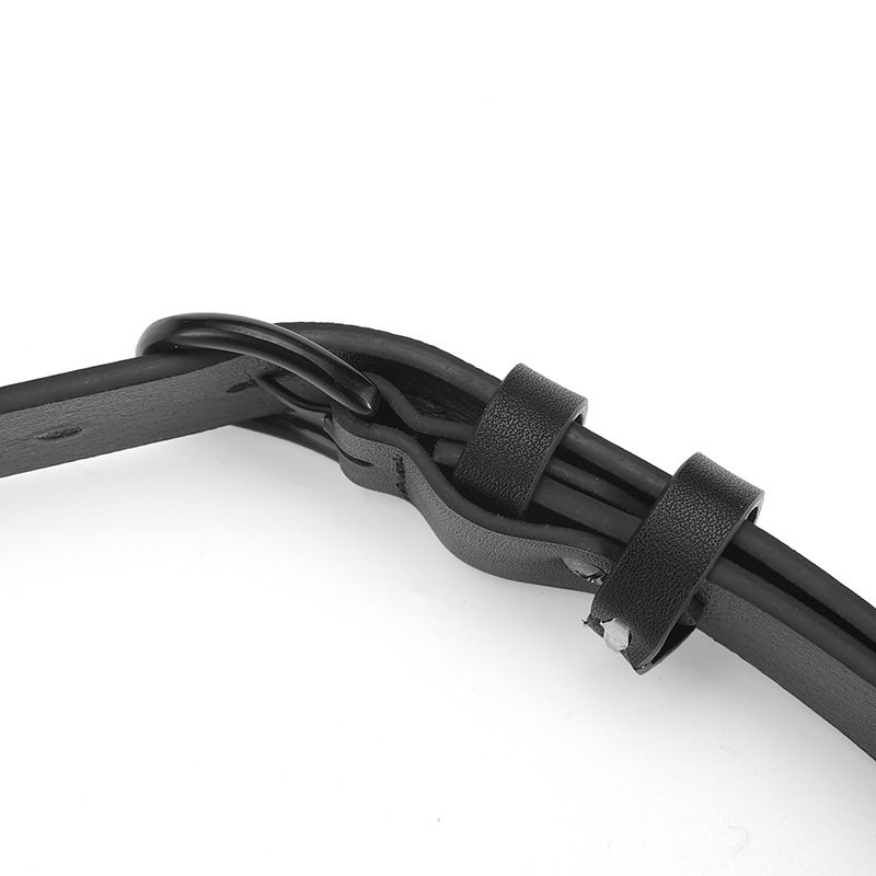 Nouvelle ceinture de simulation à boucle à aiguille noire à fusion électrique pour hommes et femmes_voghion.com