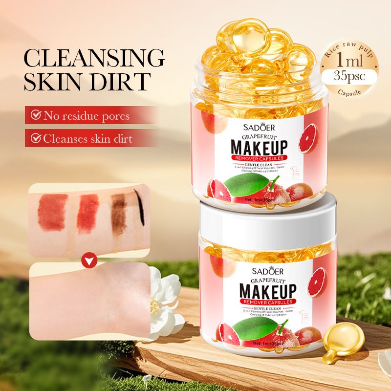 Full English Grapefruit SADOER Reinigungs- und Make-up-Entferner-Kapseln_voghion.com