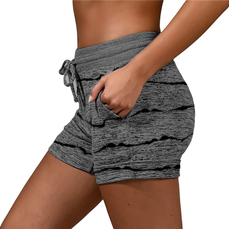 Short à séchage rapide pour femmes, pantalon de Yoga, sport décontracté, compression de taille, short élastique_voghion.com