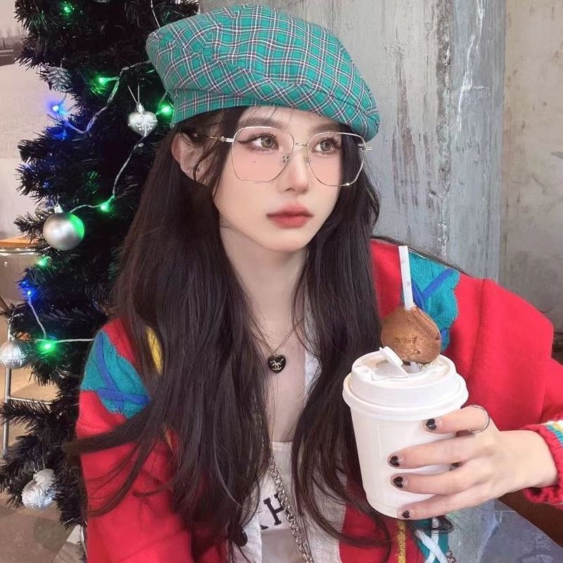 Brilles Meitene CHACHACHA Lee Seung hyun Tas pats Plakans Liels Anti zils Gaišs Vienkāršs Sejas rāmis Miopija Spogulis Students_voghion.com